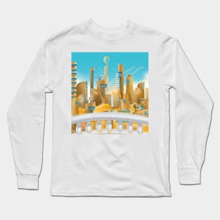 Science Fiction Desert City Long Sleeve T-Shirt